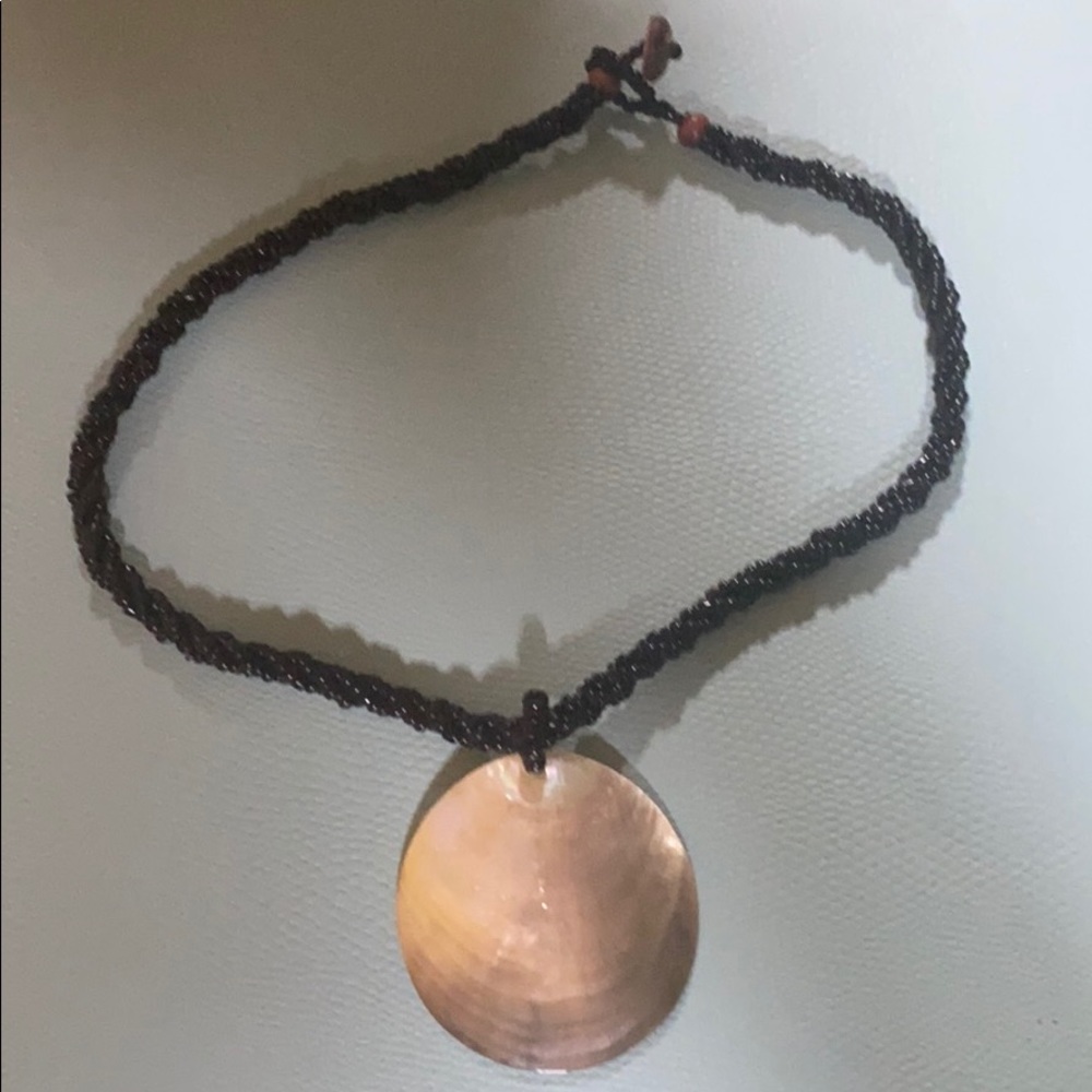 Mother of Pearl shell and beaded necklace